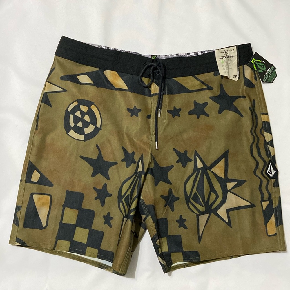 NWT Volcom Geo Stoney 19 Board Shorts Size 38